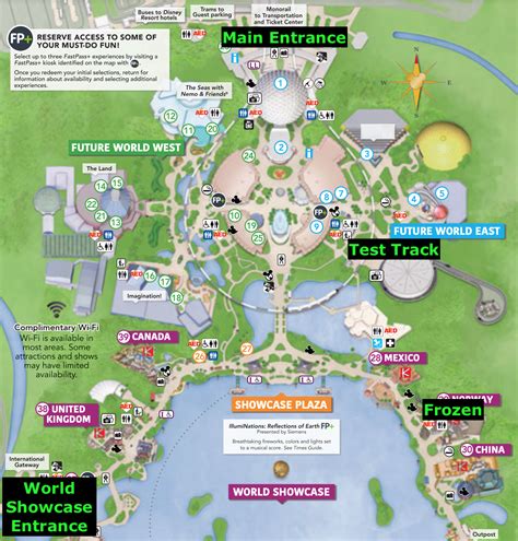 rope drop frozen or test track|epcot rope drop map.